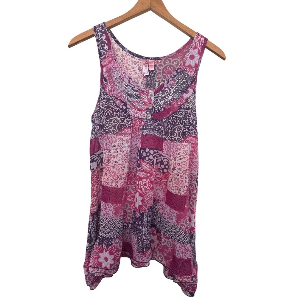 Y2K Dolled Up by Fang Sheer Tank Women Medium Fairycore Bohemian Feminine Dainty